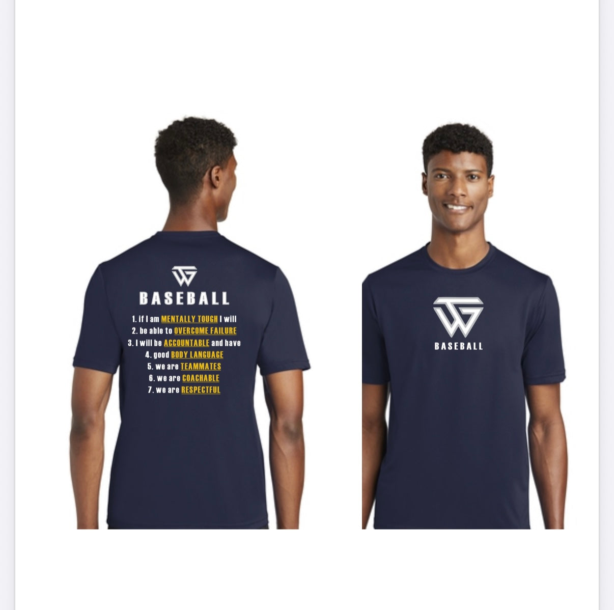 Navy tee