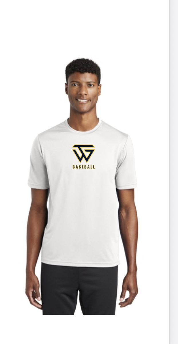 White tee front only